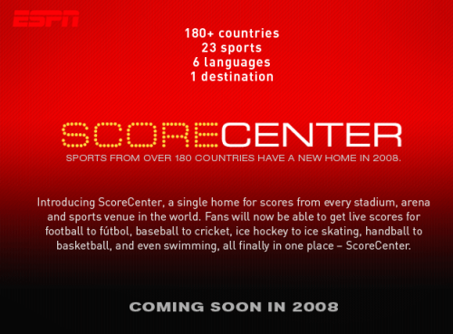 ESPN Scorecenter