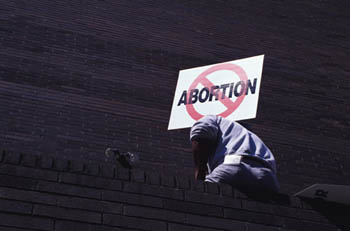 No Abortion Sign